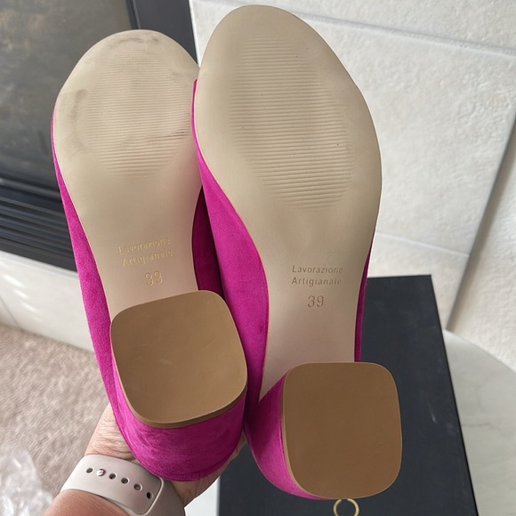 Rebecca Minkoff Suede Pink Selene Heels size 9 - Picture 5 of 5